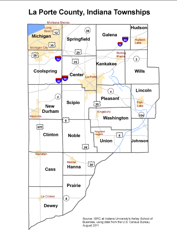 Laporte County Map